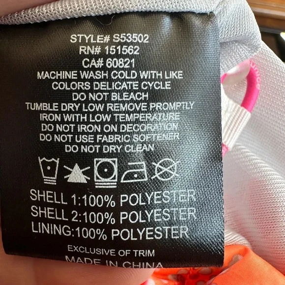 Sunice Orange and Pink Patterned Jacket - Picture 6 of 7